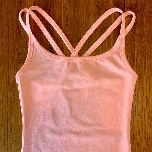 ACTIVE & CO Pink Dance Leotard Girls 4-6 4T NEW Cross Back Straps Ballet NWOT - Picture 3 of 6